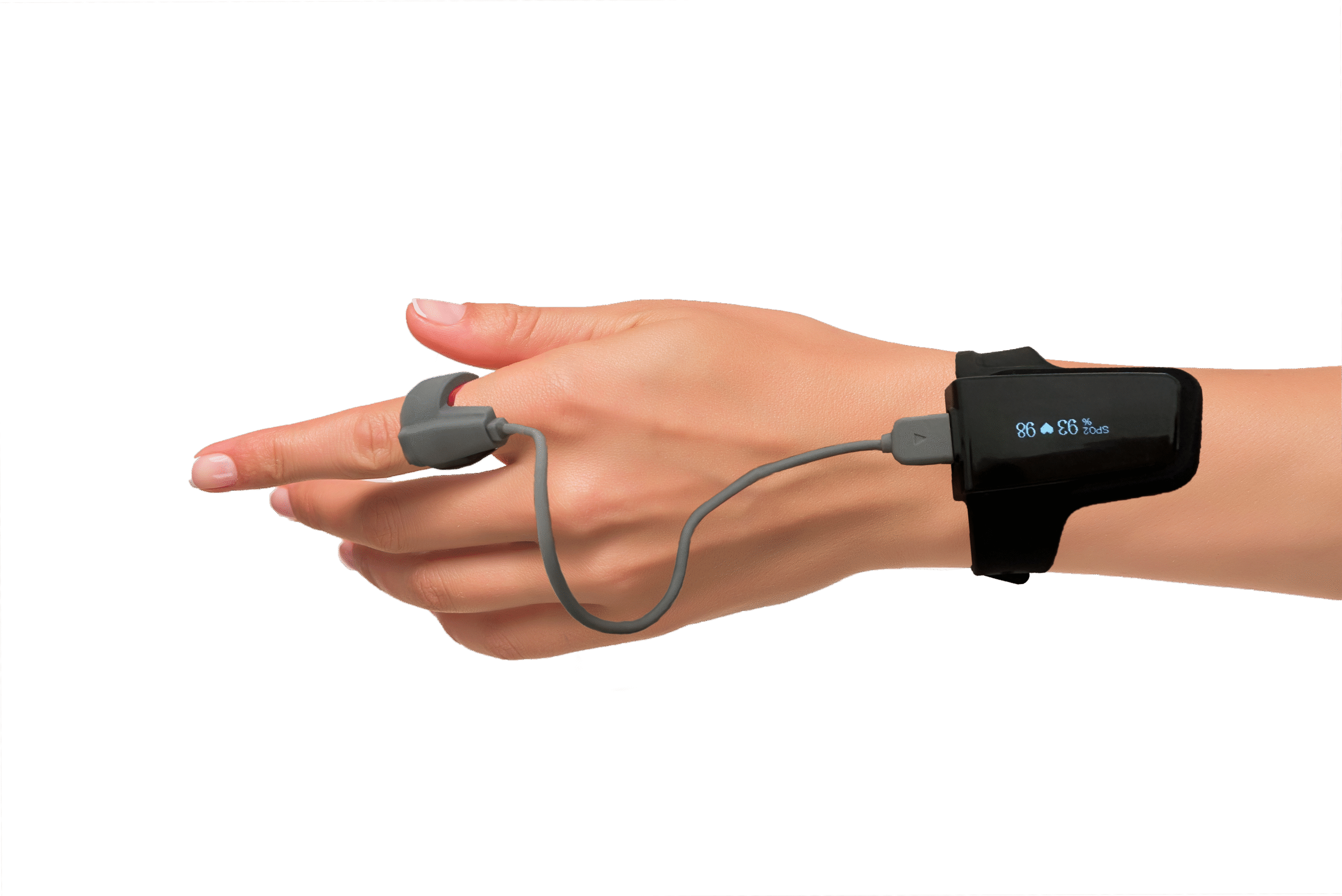 Home Sleep 1 sleep apnea wrist monitor with finger sensor