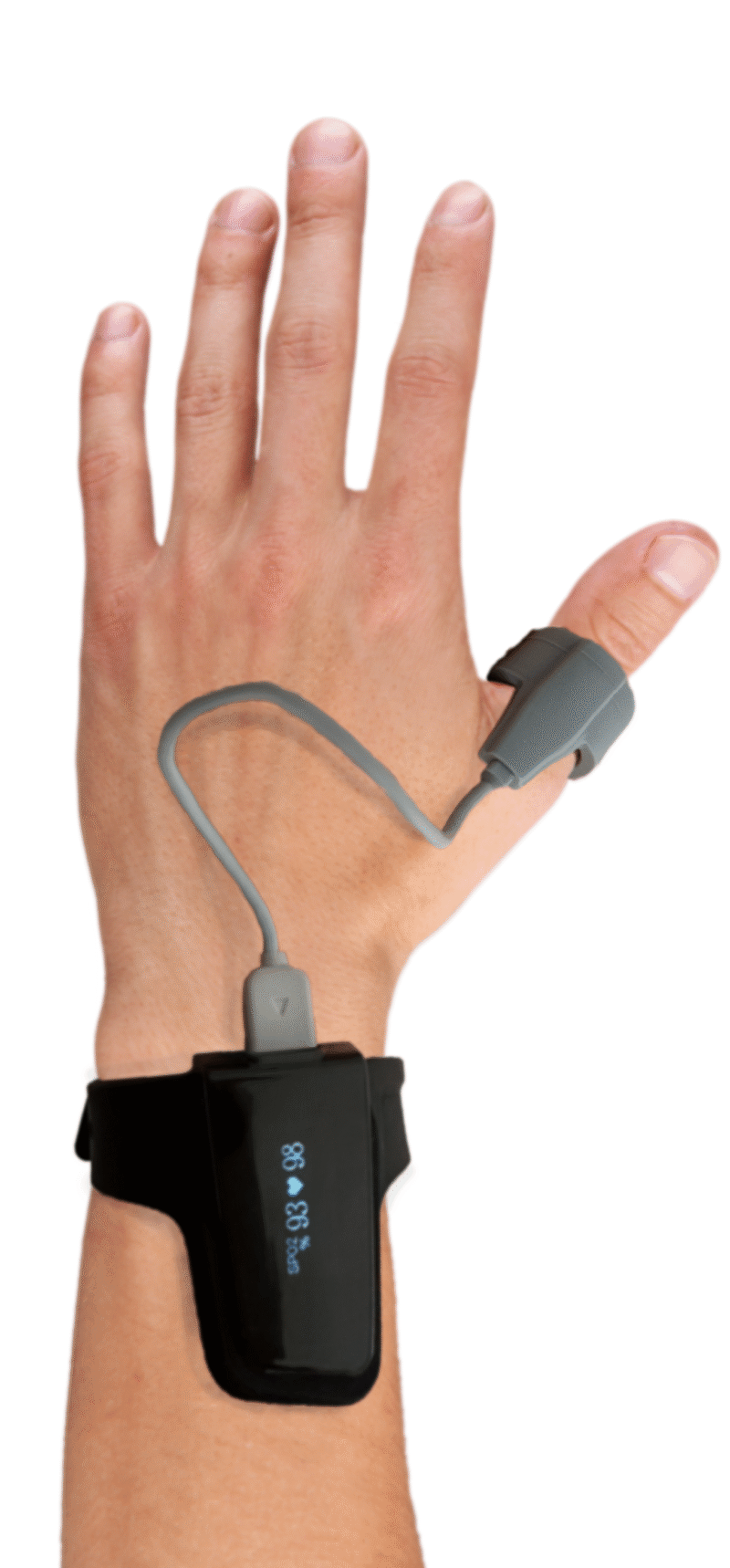 sleep apnea wrist monitor with finger sensor
